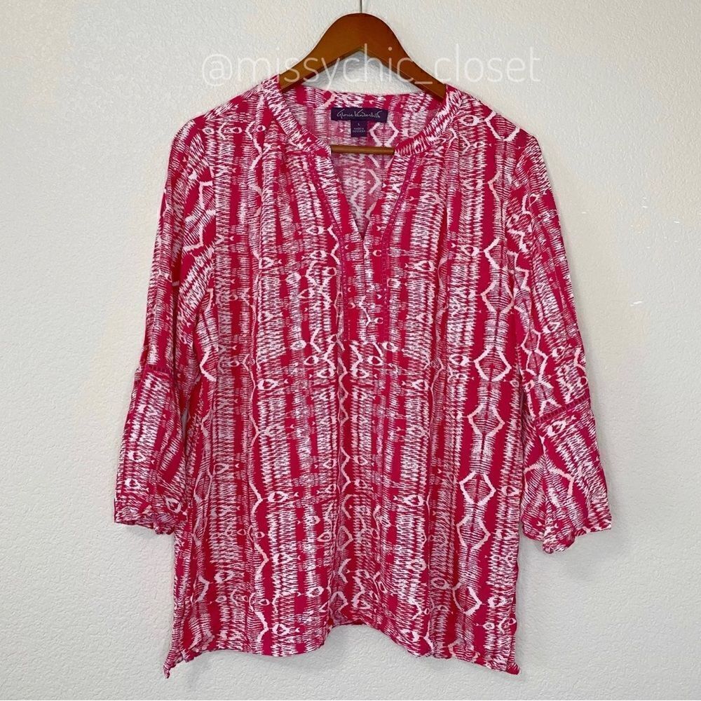 Gloria Vanderbilt Size Large Nova Flutter Sleeves… - image 3